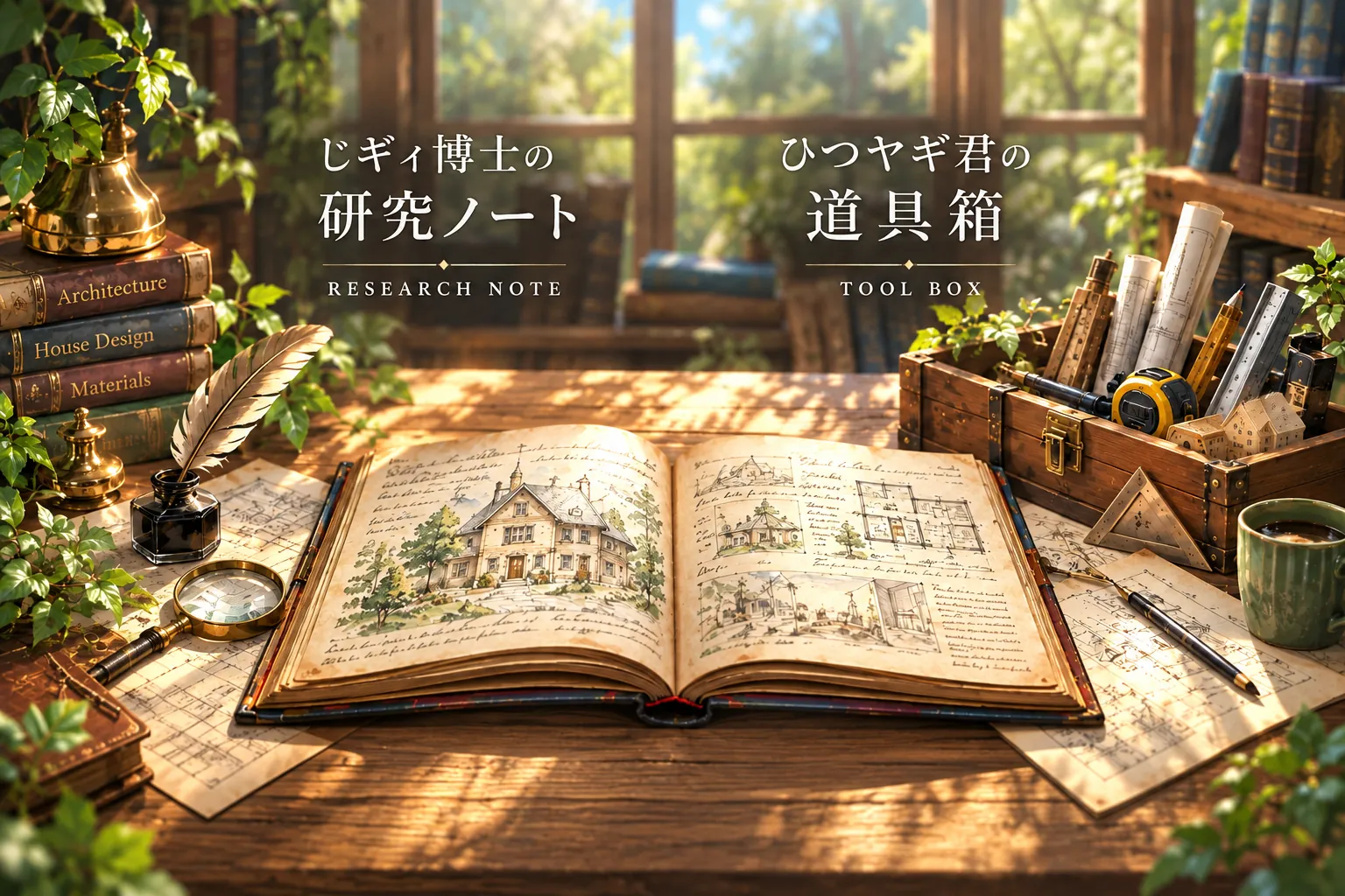 じギィ博士の研究ノートとひつヤギ君の道具箱